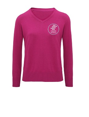 Cotton Blend Ladies V-Neck Sweater